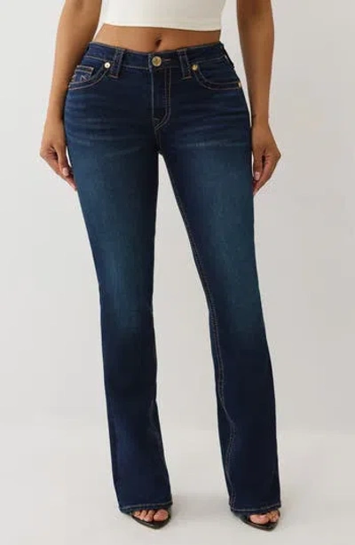 True Religion Becca Big T Mid Rise Bootcut Jeans In Blue