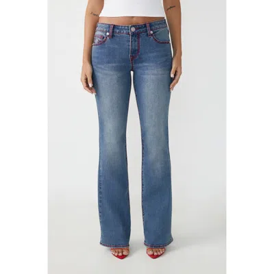 True Religion Becca Big 't' Mr Bootcut Jeans In Blue