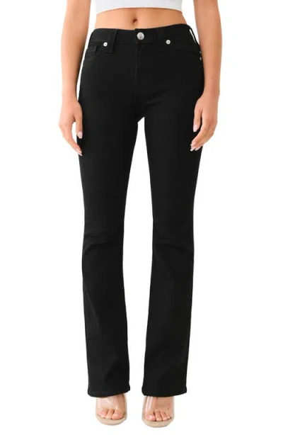 True Religion Becca Bootcut Jeans In Jet Black