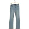 True Religion Billie Womens Mid-rise Light Wash Straight Leg Jeans In Light Brisk Wash