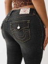 True Religion Becca Mid Rise Big T Bootcut Jean In Black
