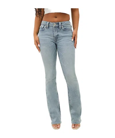 True Religion Becca Mid Rise Bootcut Jean In Gray