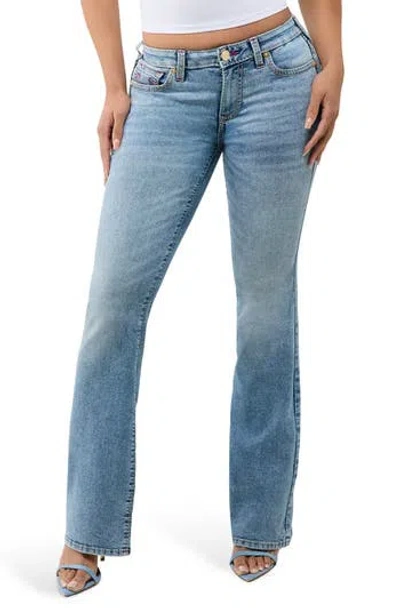 True Religion Becca Mid Rise Bootcut Jeans In Blue