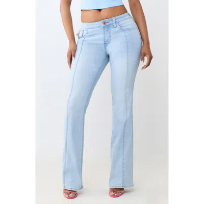 True Religion Becca Seamed Flap Pocket Bootcut Jeans