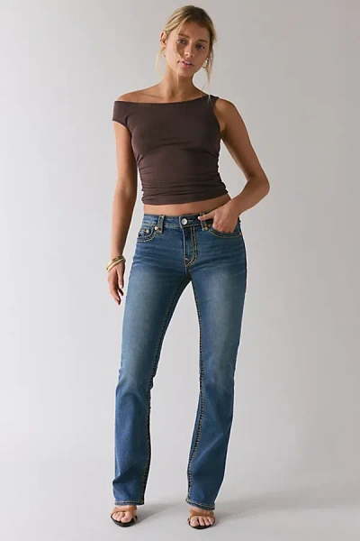 True Religion Becca Super T Mid-rise Bootcut Jean In Crowd Surf Blue, Women's At Urban Outfitters
