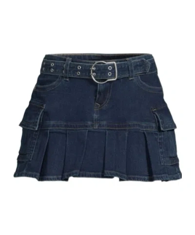 True Religion Belt-loop Skirt In Blue
