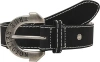 True Religion Belt With Horseshoe Buckle In Black