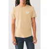 True Religion Fast Buddha Rhinestone Graphic T-shirt In Travertine