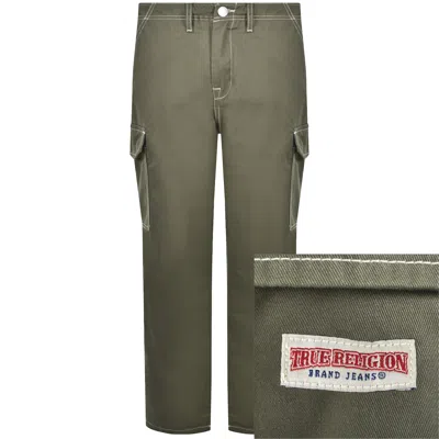 True Religion Big T Cargo Trousers Green