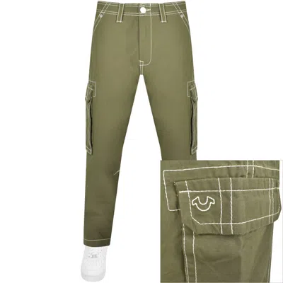 True Religion Big T Cargo Trousers Green