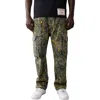 True Religion Big T Cotton Cargo Pants In Camouflage Black