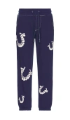 True Religion Big T Puff Standard Jogger In Blue