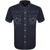 True Religion Big T Western Shirt Navy