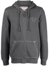 True Religion Big-t Zip Hoodie In Gray