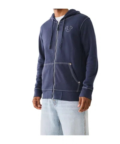 True Religion Big T Zip Hoodie In Multicolor