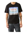True Religion Billboard Short Sleeve Tee In Black