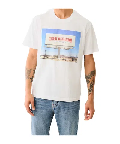True Religion Billboard Short Sleeve Tee In White