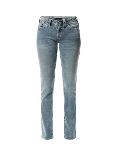 True Religion Billie Mid Rise Straight Jeans In Peak Spot