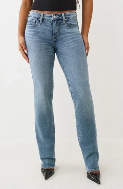True Religion Billie Straight Leg Jeans In Blue