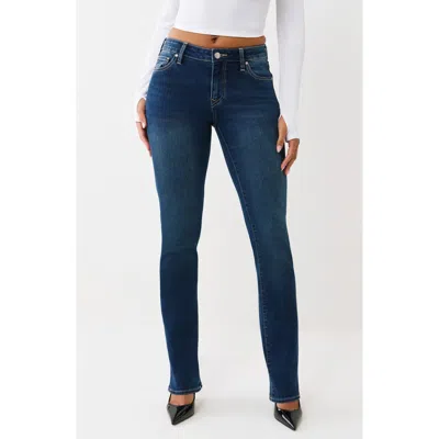True Religion Billie Straight Leg Jeans In Blue