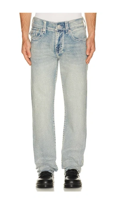 True Religion Billy Big T Flap Crystal Jeans In Blue