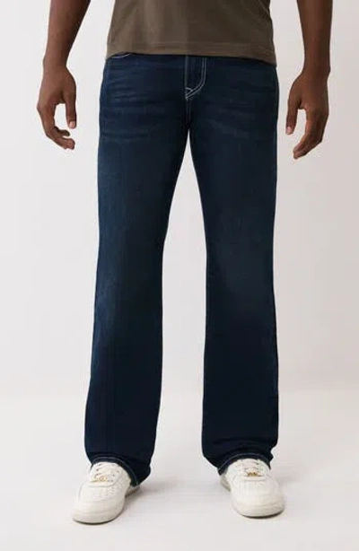 True Religion Billy Flap Relaxed Bootcut Jeans In Blue