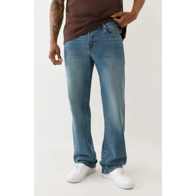True Religion Billy Flap Relaxed Bootcut Jeans In Brown