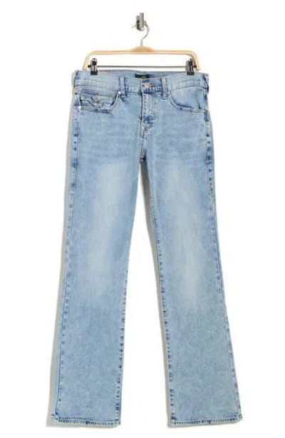True Religion Billy Snap Flap Pocket Bootcut Jeans In Blue