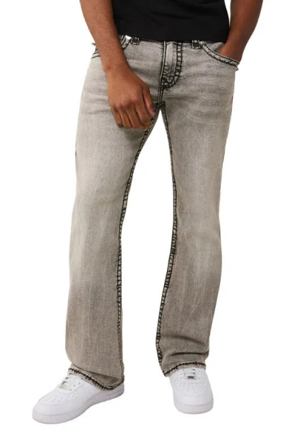 True Religion Billy Super T Flap Bootcut Jeans In Gray