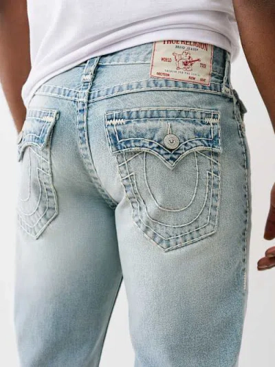 True Religion Billy Super T Stacked Straight Jean In Blue