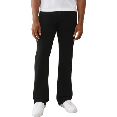 True Religion Billy Warped Horseshoe Straight Leg Jeans In Black