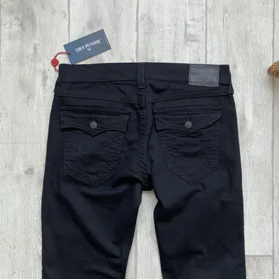 Pre-owned True Religion Black Ricky Stretch Jeans Y2k Rrp 200$