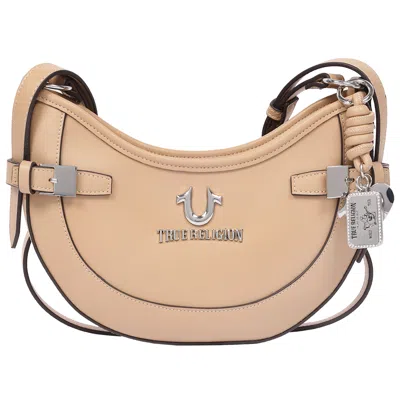 True Religion Blake Smooth Pu Belted Hobo Bag - Women's Faux Leather Shoulder & Crossbody Handbag In Multi