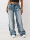 True Religion Women's Bobbi Baggy Big T Jeans In Blue