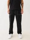 True Religion Bobby Baggy Cargo Pant In Black