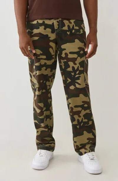 True Religion Bobby Baggy Cargo Pants In Green