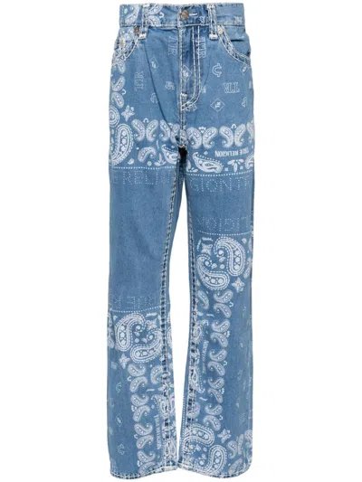 True Religion Bobby Bandana Jeans In Blue