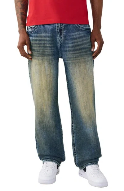 True Religion Bobby Big T Baggy Jeans In Blue