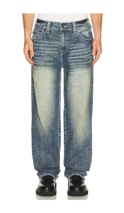 True Religion Bobby Big T Flap Jeans In Blue