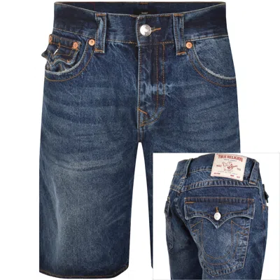 True Religion Bobby Denim Shorts Dark Wash Blue