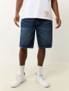 True Religion Bobby Flap Baggy Denim Short In Blue