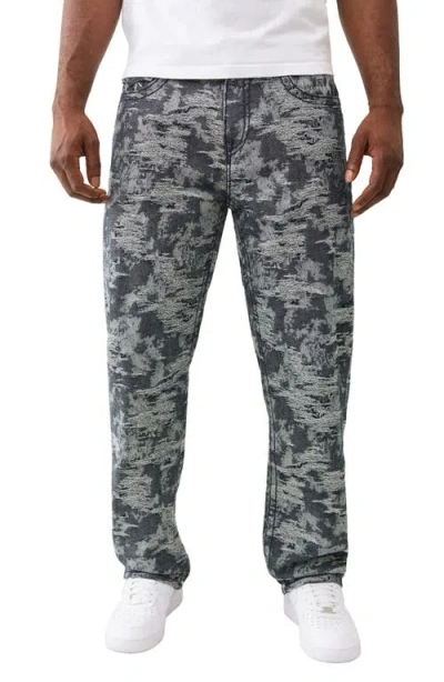 TRUE RELIGION TRUE RELIGION BOBBY SUPER-T FLAP JACQUARD BAGGY JEANS