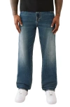 True Religion Men's Bobby Painted Flap Baggy Jeans In Blue