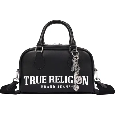 True Religion Bombe Logo Satchel In Black