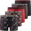 True Religion Kids'  Boxer Briefs Pack Of 5 In Brown