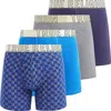 True Religion Boxer Briefs Stretch Underwear Pack Of 4 In Blue