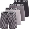 True Religion Boxer Briefs Stretch Underwear Pack Of 4 In Multi