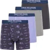 True Religion Boxer Briefs Stretch Underwear Pack Of 4 In Purple