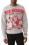 True Religion Men's Crewneck Regular-fit Sweater In Gray