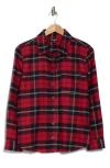 True Religion Boyfriend Plaid Cotton Button-up Shirt In Jester Red